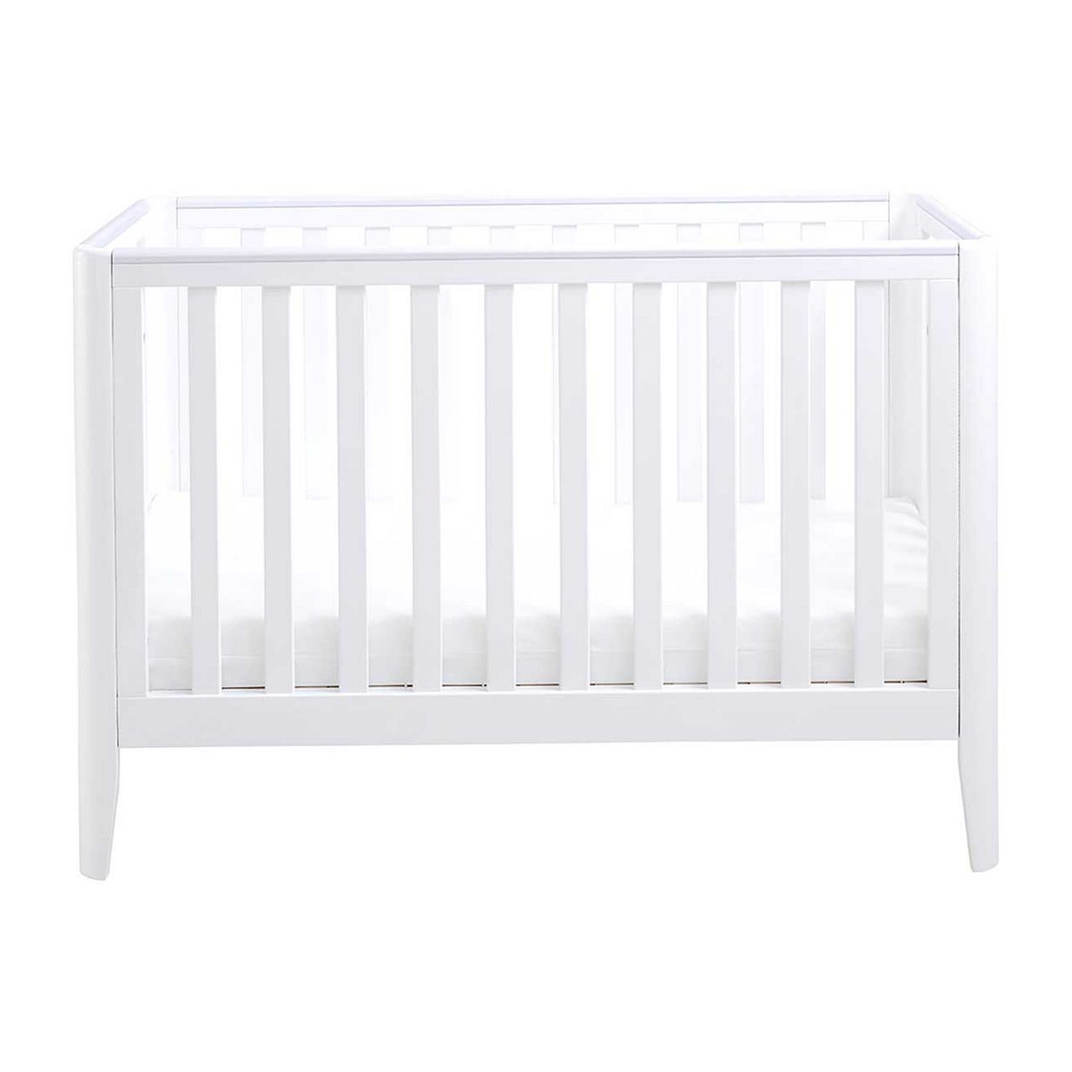 Babymore Iris Cot Bed - White - McGrocer