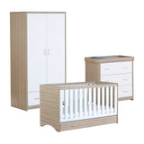 Babymore Veni 3 Pieces Room Set - Oak White - McGrocer