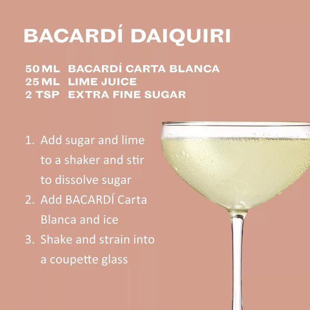 Bacardi Carta Blanca Superior White Rum   1L - McGrocer