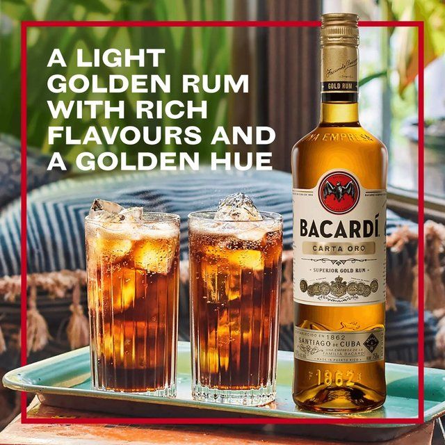 Bacardi Carta Oro Superior Gold Rum   70cl - McGrocer