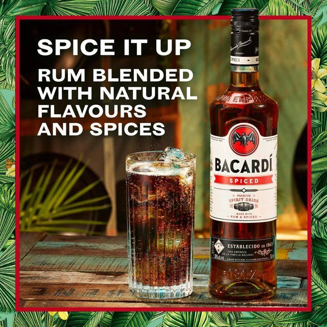 Bacardi Spiced Premium Rum Spirit Drink   1L - McGrocer