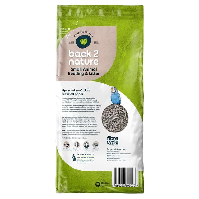 Back 2 Nature Small Animal Paper Bedding/Litter   20L - McGrocer