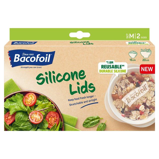 Bacofoil Silicone Lids Medium   2 per pack - McGrocer