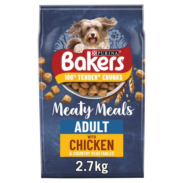 Bakers Meaty Meals Chicken Dry Dog Food    2.7kg - McGrocer