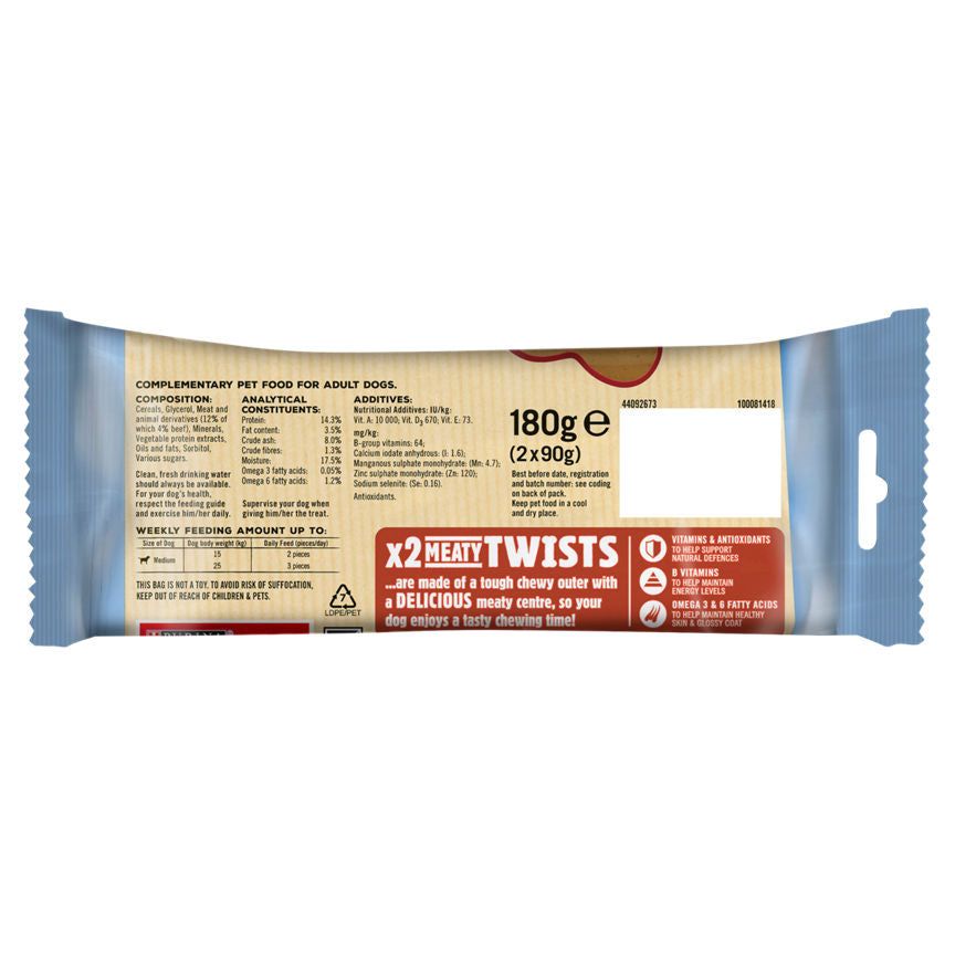 Bakers Meaty Twist Medium Dog Treats - McGrocer