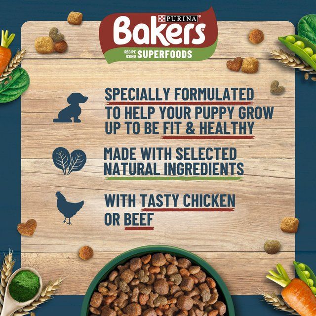 Bakers Puppy Chicken with Vegetables Dry Dog Food    2.85kg - McGrocer