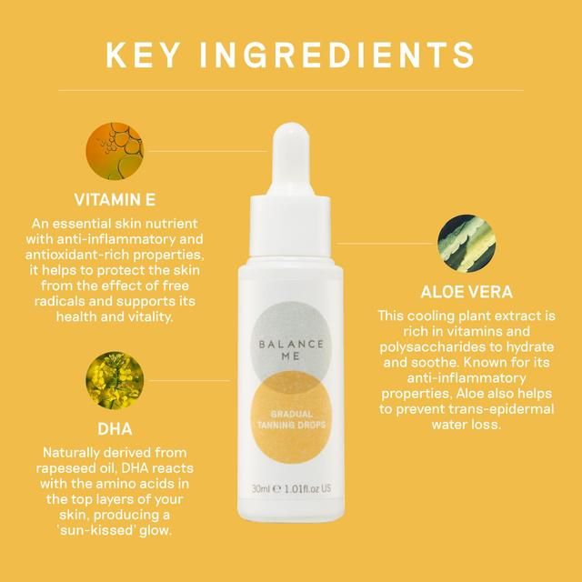 Balance Me Gradual Tanning Drops   30ml - McGrocer