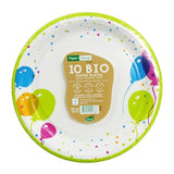 Balloons Recyclable Paper 22cm Plates   10 per pack - McGrocer