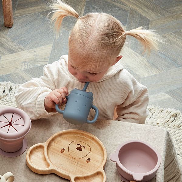 Bambino Bamboo & Silicone Bear Base Plate - McGrocer
