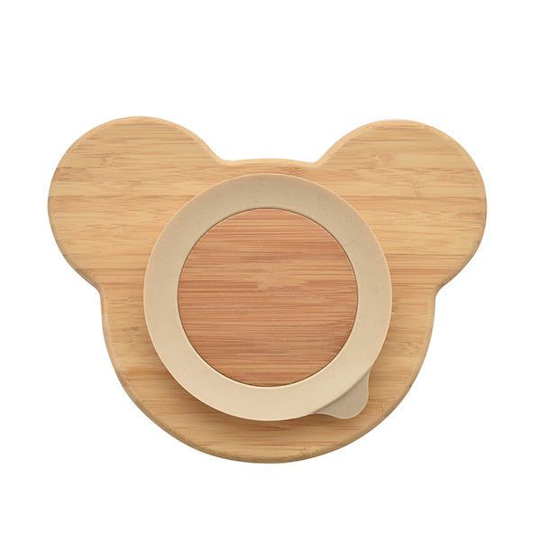 Bambino Bamboo & Silicone Bear Base Plate - McGrocer