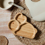 Bambino Bamboo & Silicone Bunny Base Plate - McGrocer