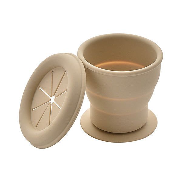 Bambino Silicone Collapsible Snack Cup Natural - McGrocer