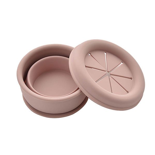 Bambino Silicone Collapsible Snack Cup Pink - McGrocer