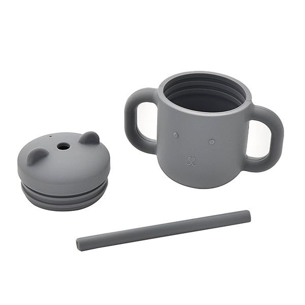 Bambino Silicone Sippy Cup Blue/Grey - McGrocer