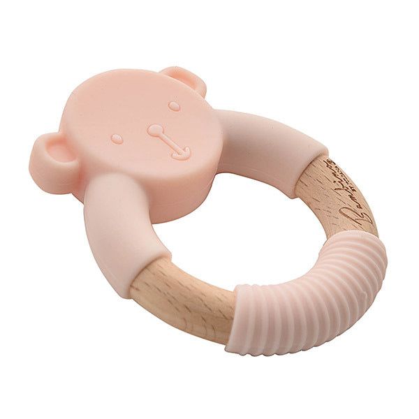 Bambino Teddy Teether Pink - McGrocer
