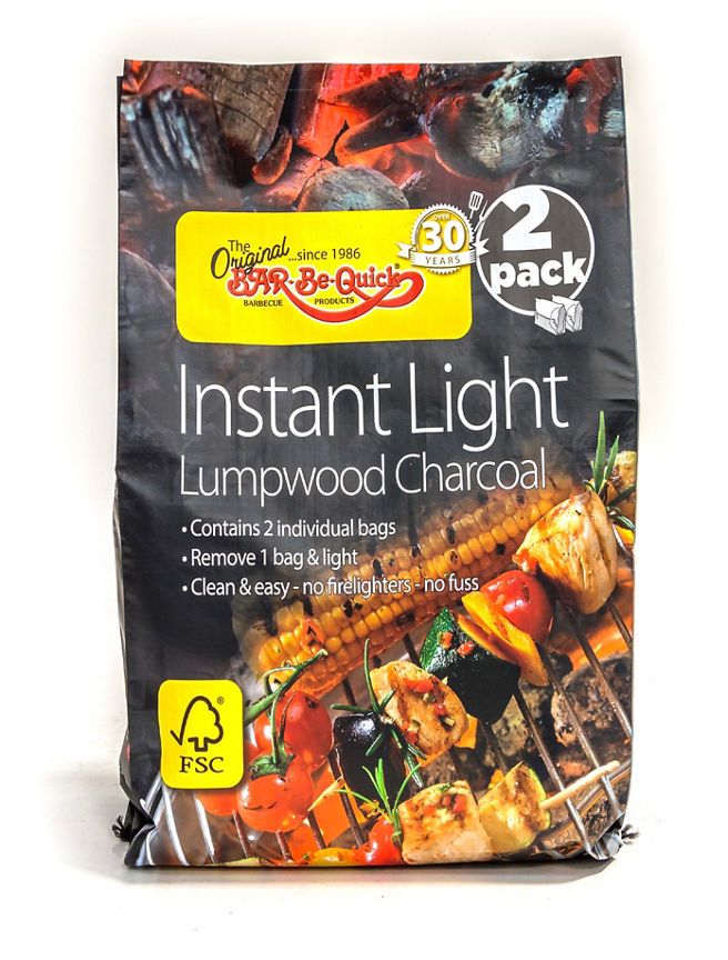 Bar-Be-Quick 2pk FSC Instant Lighting Charcoal - McGrocer