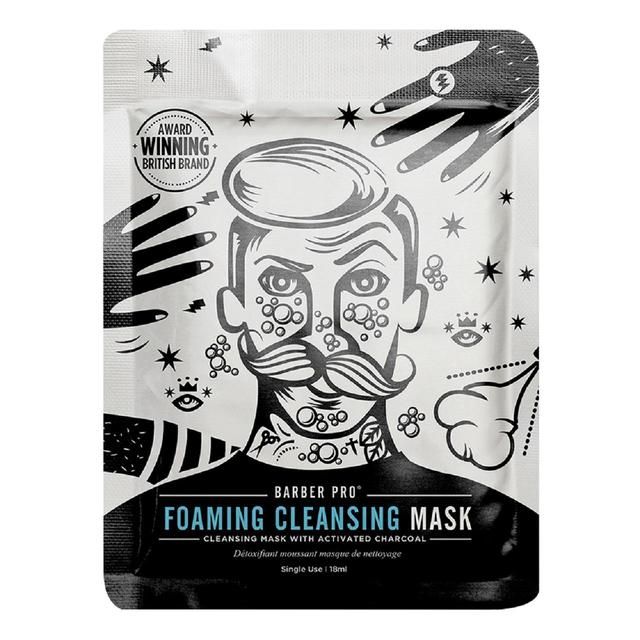 BARBER PRO Charcoal Face Mask Foaming & Cleansing   30g - McGrocer