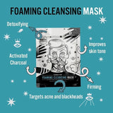 BARBER PRO Charcoal Face Mask Foaming & Cleansing   30g - McGrocer