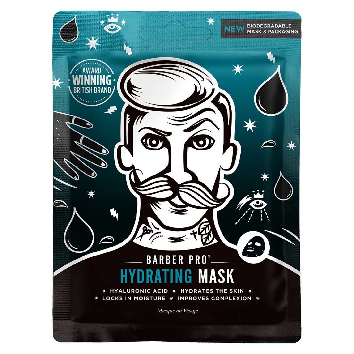 BARBER PRO Hydrating Hyaluronic Acid Sheet Mask - McGrocer