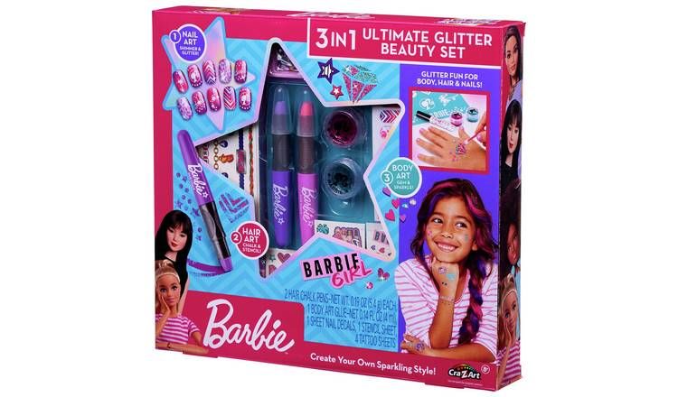 Barbie 3 in 1 Ultimate Glitter Beauty Set - McGrocer