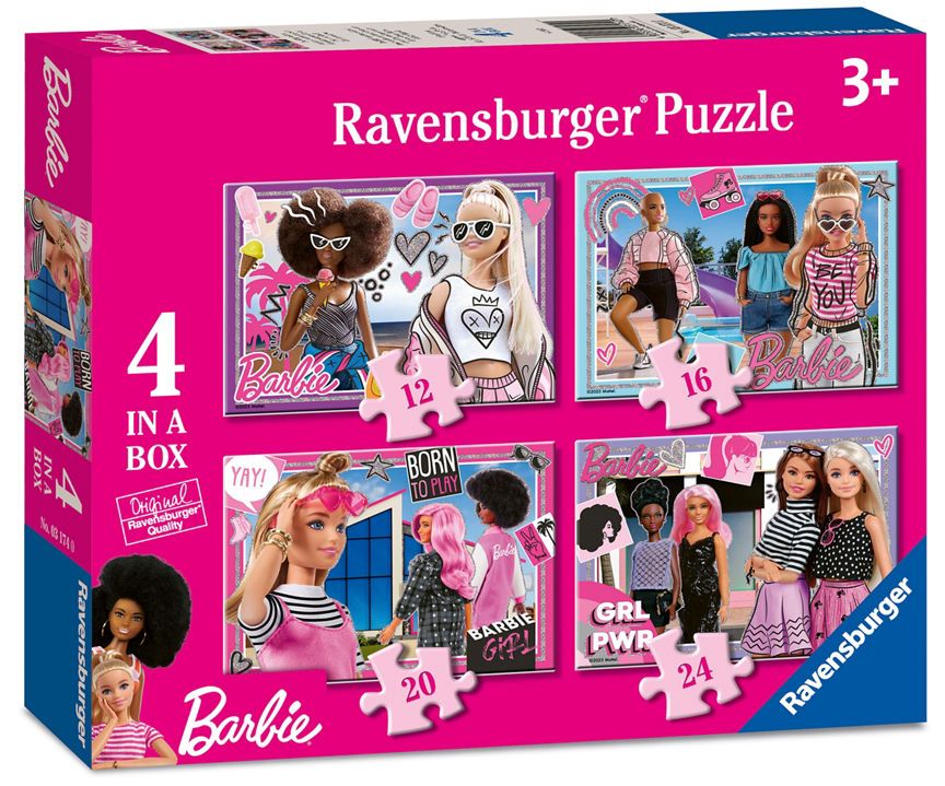 Barbie 4 in a Box Jigsaw Puzzles - McGrocer