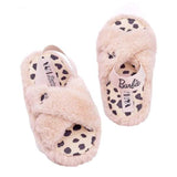 Barbie Girls Faux Fur Slip-on Slippers (11) - McGrocer
