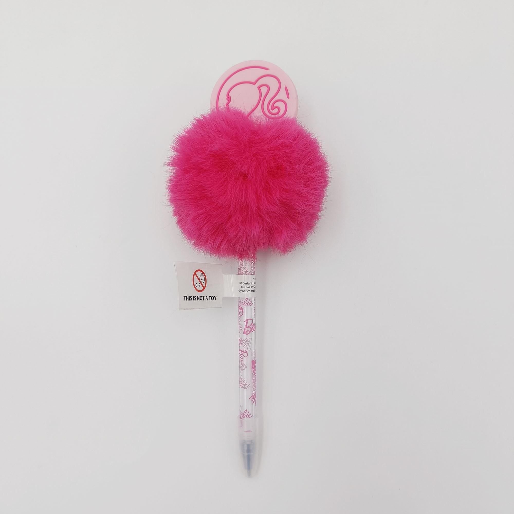 Barbie Pom Pom Pen Pink - McGrocer