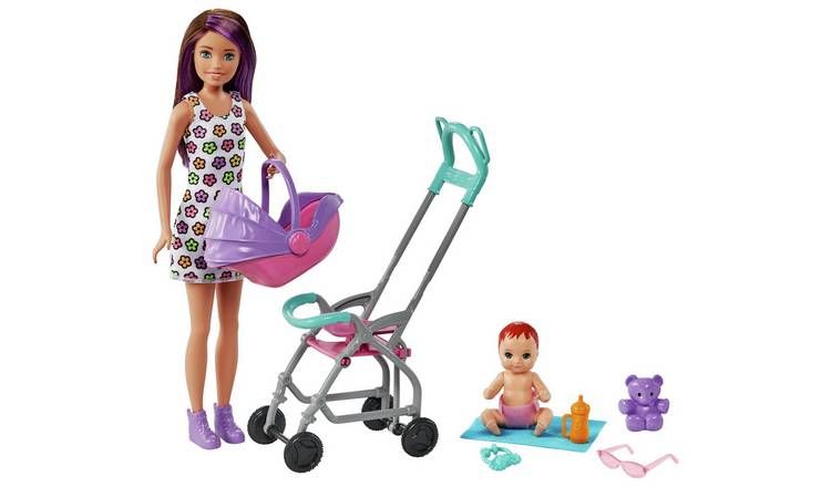 Barbie Skipper Babysitters Pushchair Playset and Dolls - McGrocer