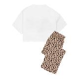 Barbie Womens Animal Print Pyjama Set (L) - McGrocer