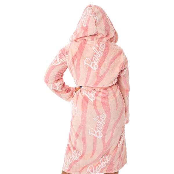 Barbie Womens Hooded Dressing Gown (XL) - McGrocer