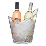 BarCraft Clear Acrylic Double Sided Drinks Pail / Cooler - McGrocer