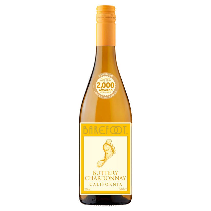 Barefoot Buttery Chardonnay White Wine 750ml - McGrocer