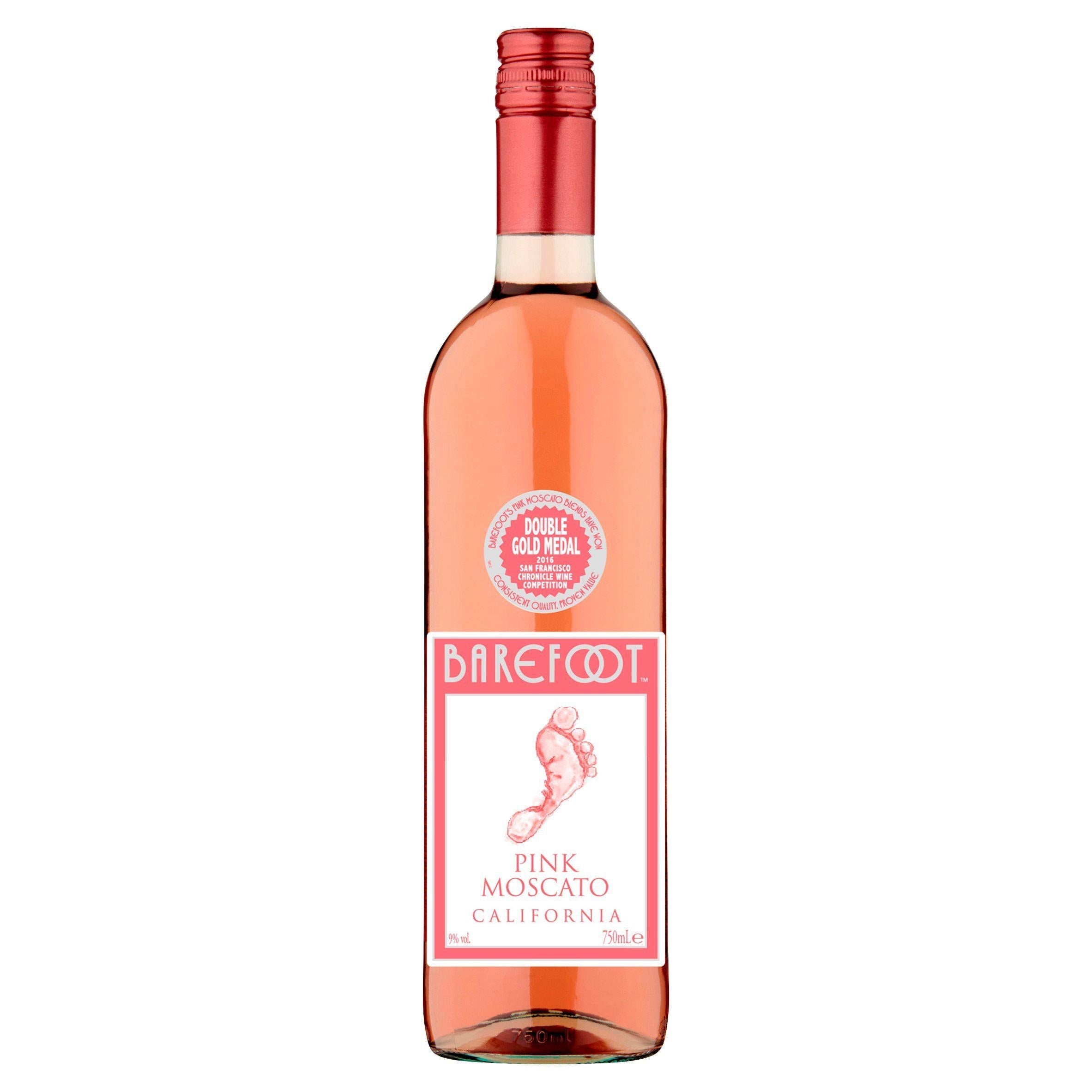 Barefoot Pink Moscato Rosé Wine 75cl - McGrocer