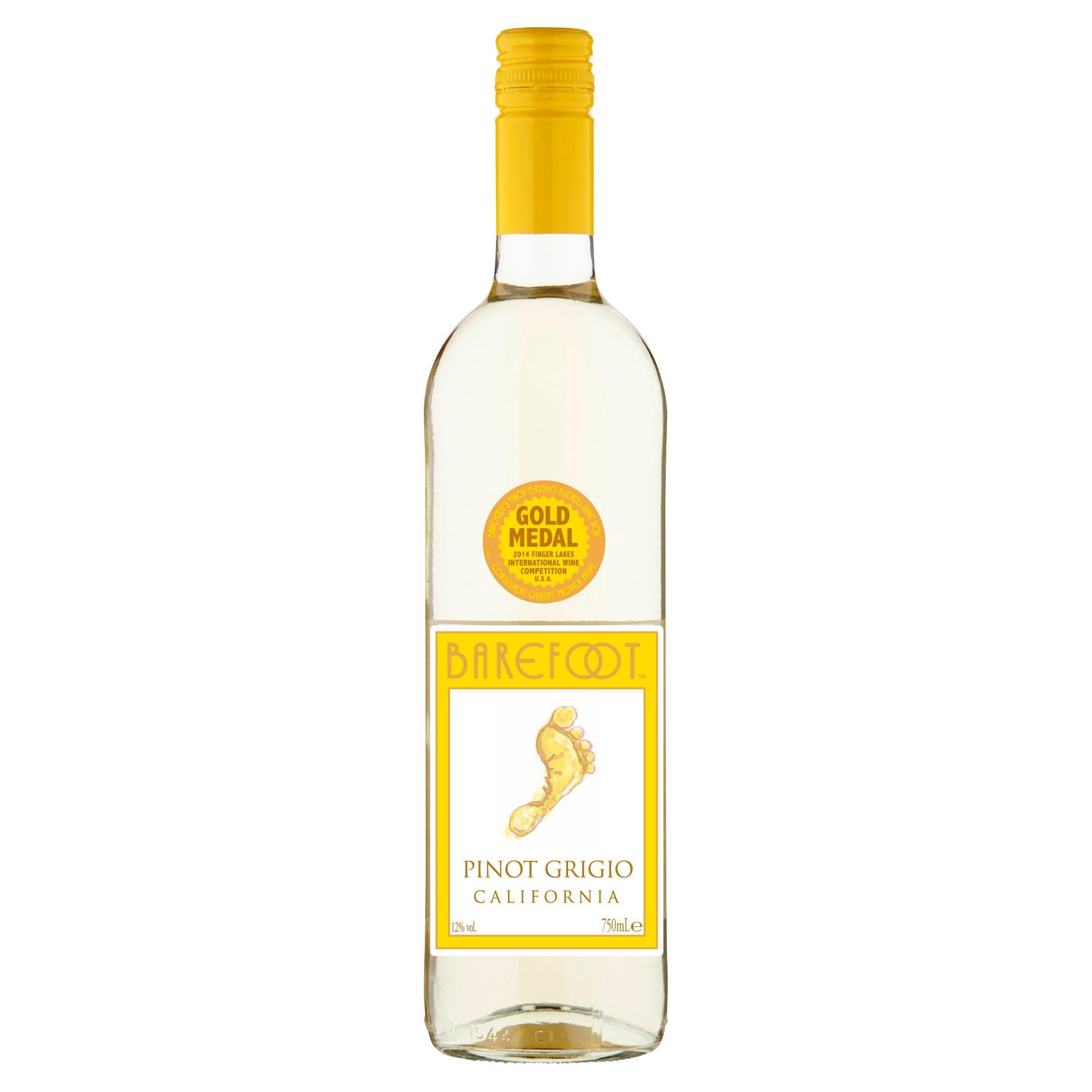 Barefoot Pinot Grigio White Wine 75cl - McGrocer