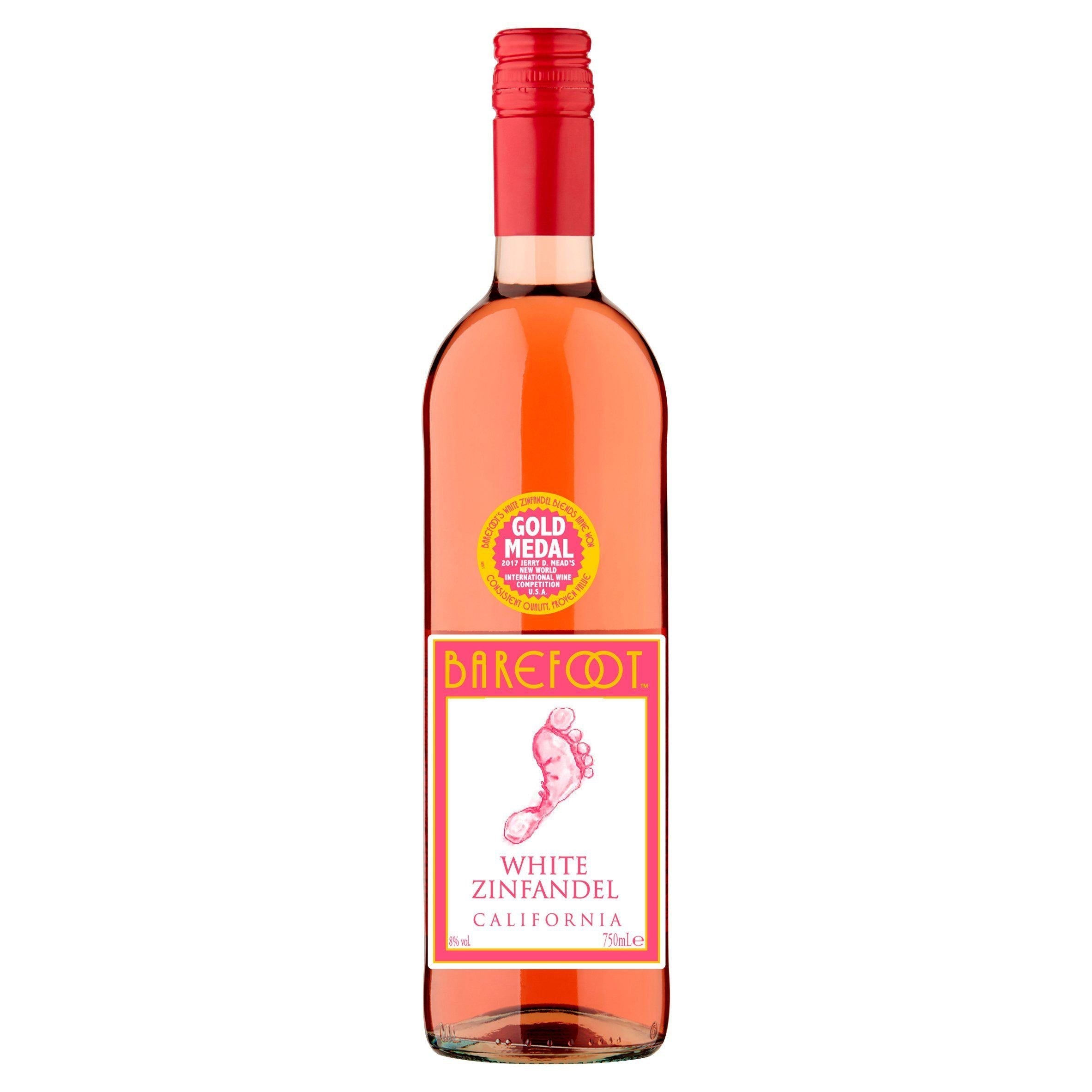 Barefoot White Zinfandel Rosé Wine 75cl - McGrocer