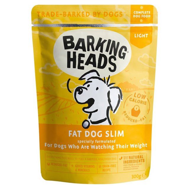 Barking Heads Fat Dog Slim Wet Dog Food Pouch   300g - McGrocer