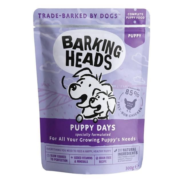 Barking Heads Puppy Days Wet Dog Food Pouch   300g - McGrocer