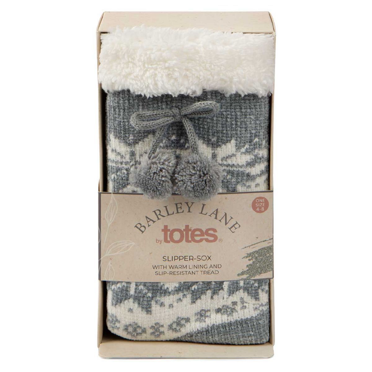 Barley Lane by Totes Lined Slipper Sock - McGrocer