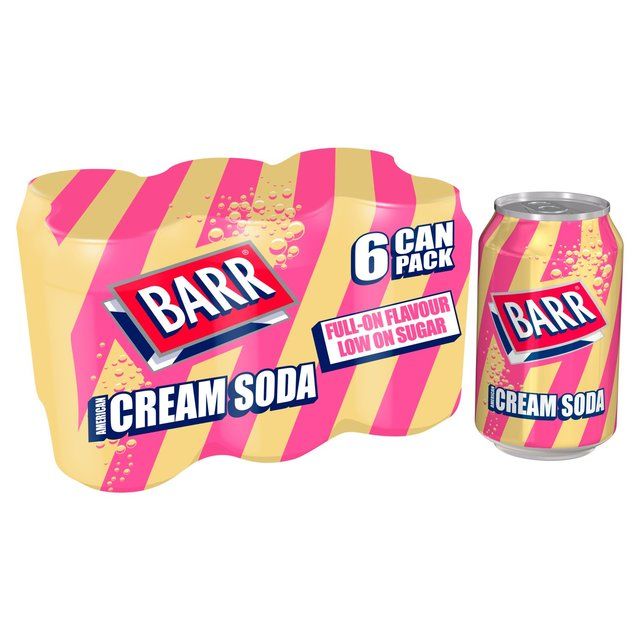 Barr American Cream Soda   6 x 330ml - McGrocer