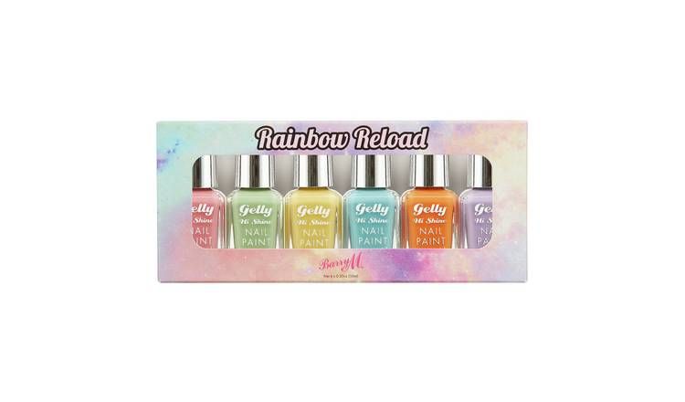 Barry M Cosmetics Rainbow Reload Nail Paint Set x 6 - McGrocer