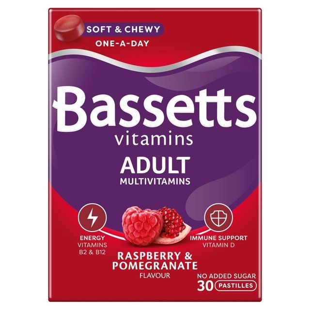 Bassetts Raspberry & Pomegranate Adult Multivitamins    30 per pack - McGrocer