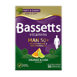 Bassetts Vitamins Man 50+ Orange & Lime Flavour – 30 Pastilles - McGrocer