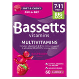 Bassetts Vitamins Multivitamins Raspberry Flavour 7-11 Years One A Day 60 Soft & Chewies - McGrocer