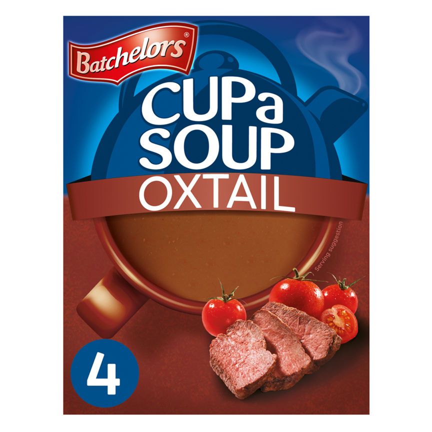 Batchelors Cup a Soup Oxtail Soup 4 Instant Soup Sachets - McGrocer