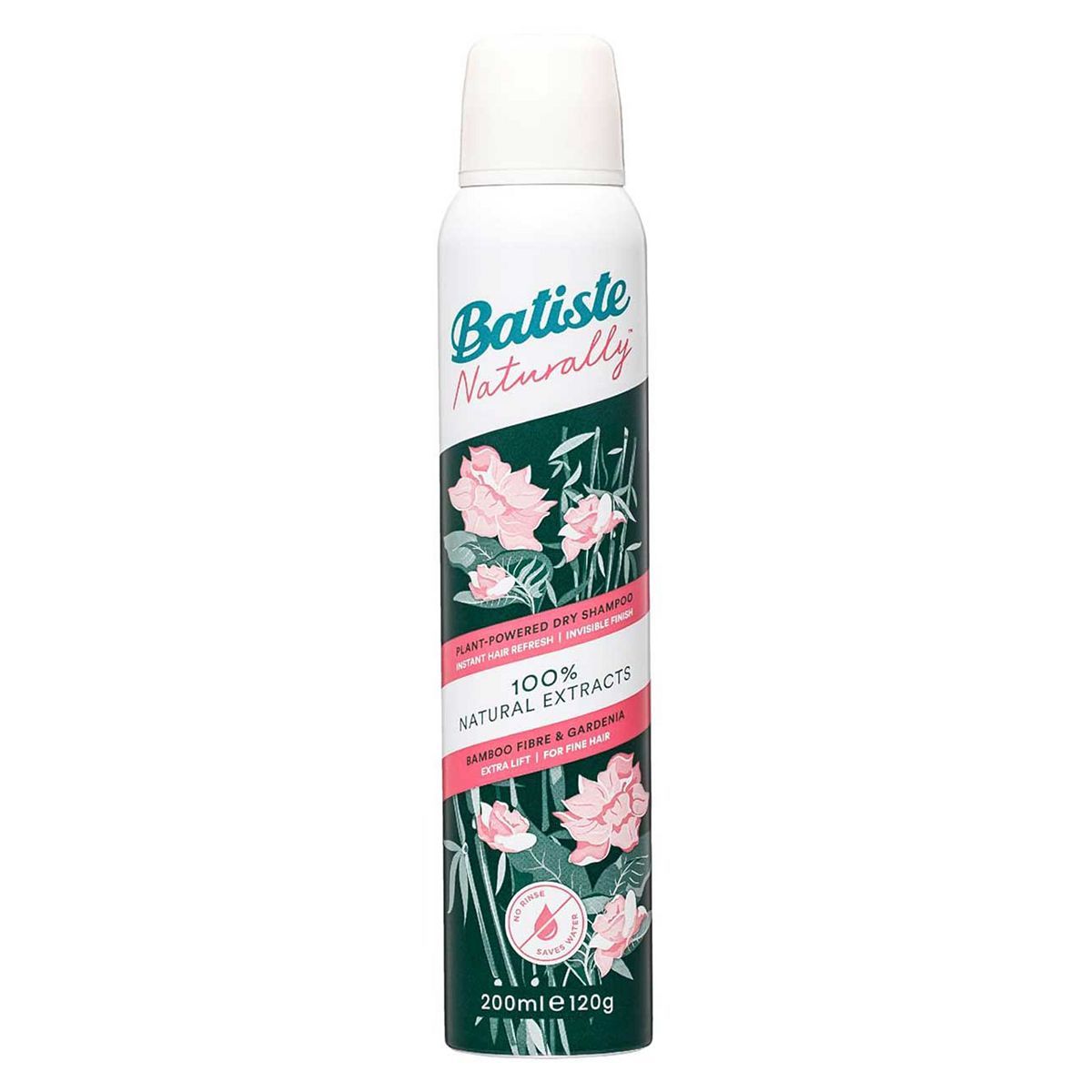 Batiste Naturally Dry Shampoo Bamboo Fibre & Gardenia 200ml - McGrocer