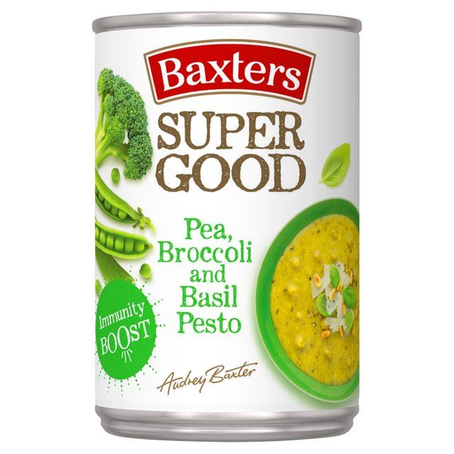 Baxters Super Good Pea Broccoli & Basil Pesto Soup   400g - McGrocer