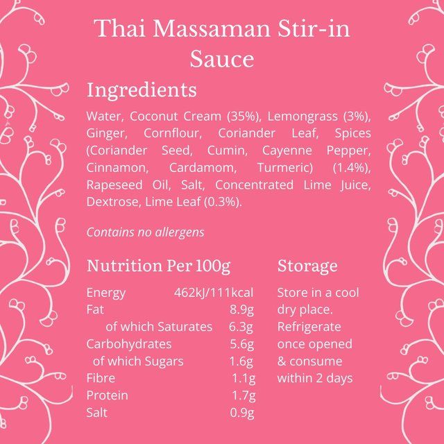 Bay's Kitchen Thai Massaman Stir-in Sauce   260g - McGrocer