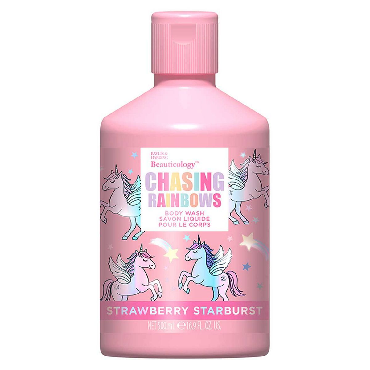 Baylis & Harding Beauticology Chasing Rainbows Strawberry Starburst Body Wash 500ml - McGrocer