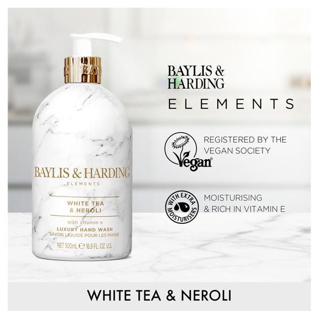 Baylis & Harding Elements Hand Wash - White Tea & Neroli   500ml - McGrocer