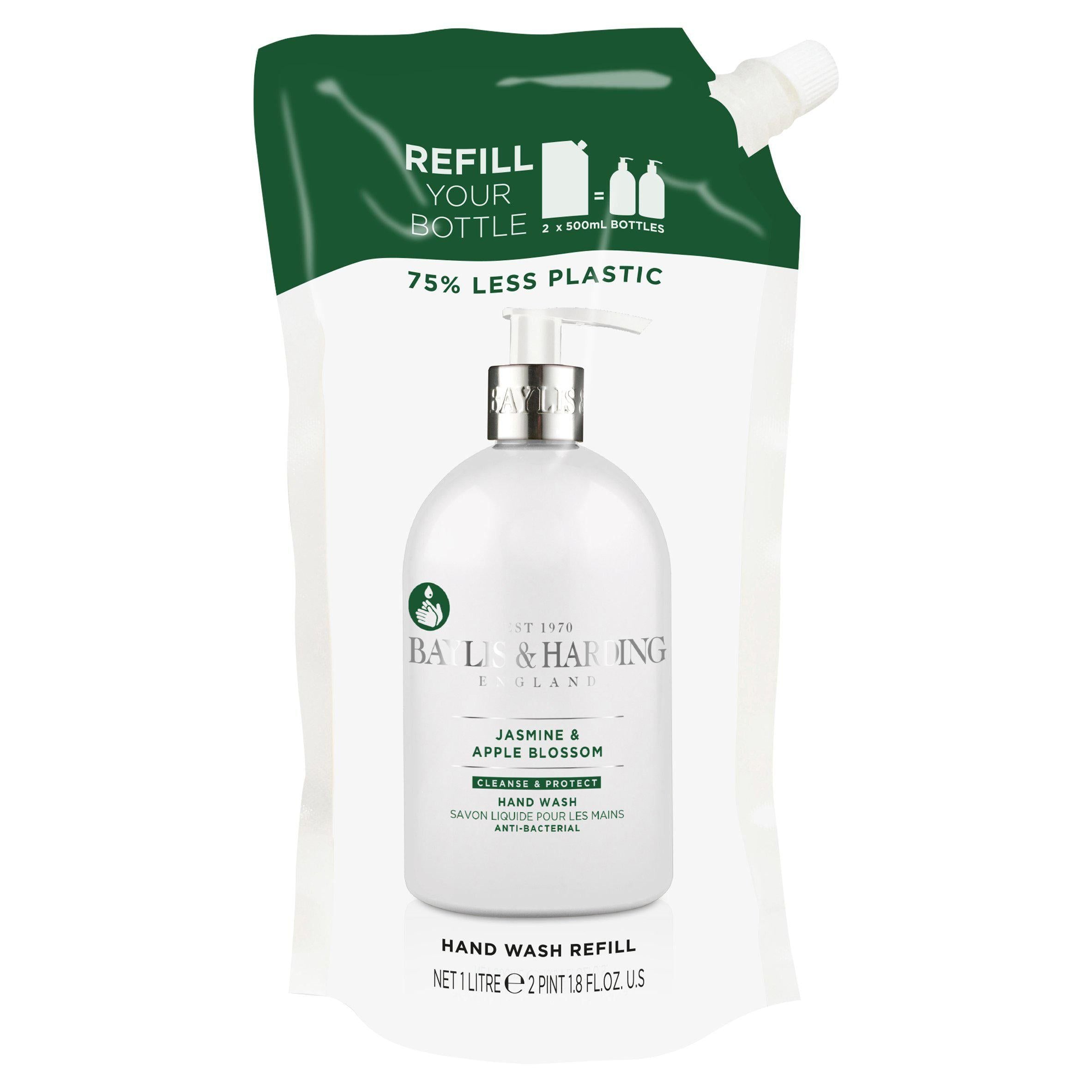 Baylis & Harding Jasmine & Apple Blossom Hand Wash Refill 1L - McGrocer